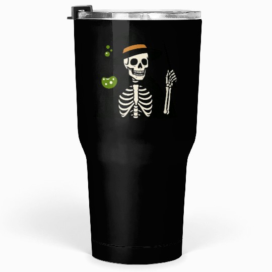 Magical Skeleton Wizard Illustration Tumblers 30 Oz