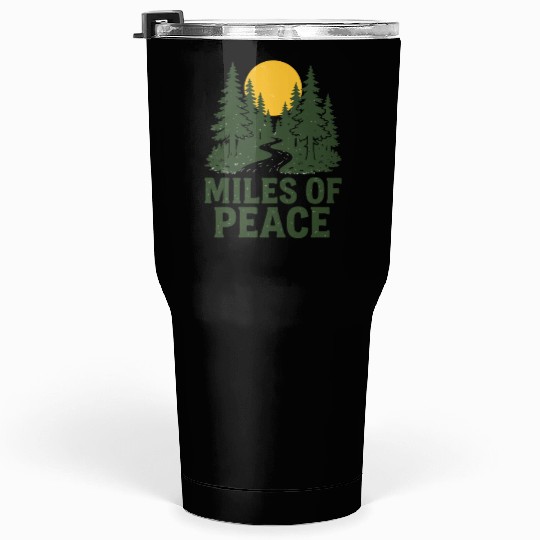 Serene Nature Road Sunset Design Tumblers 30 Oz