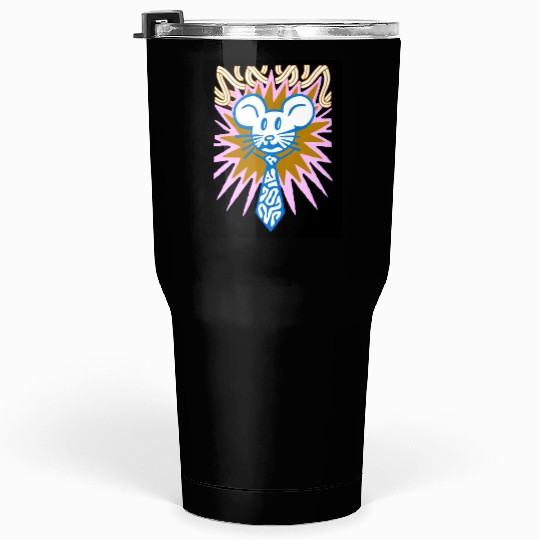 Neon Mouse Head with Radiant Burst Tumblers 30 Oz
