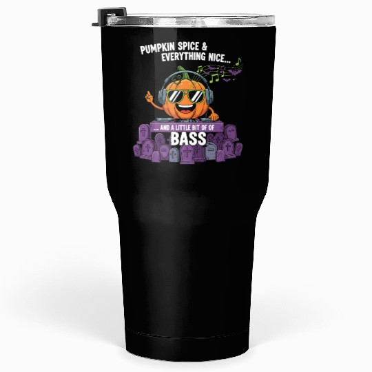 Pumpkin DJ with Bass Vibes Tumblers 30 Oz