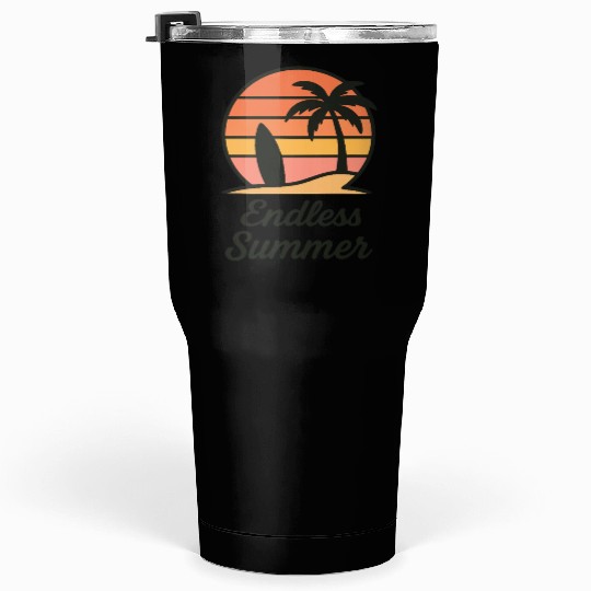 Endless Summer Sunset Scene Tumblers 30 Oz