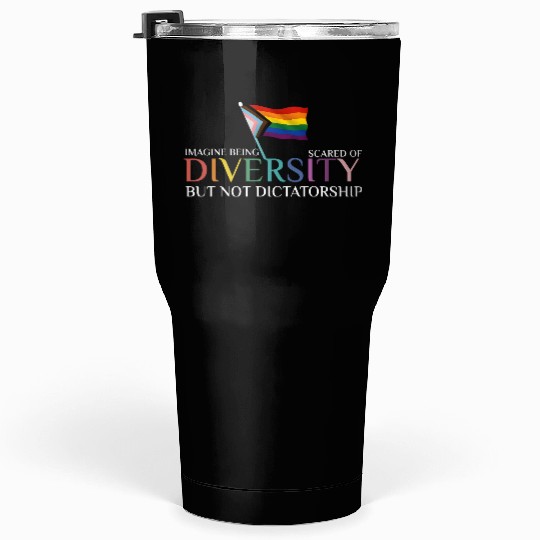 Diversity Pride Flag Inspirational Design Tumblers 30 Oz