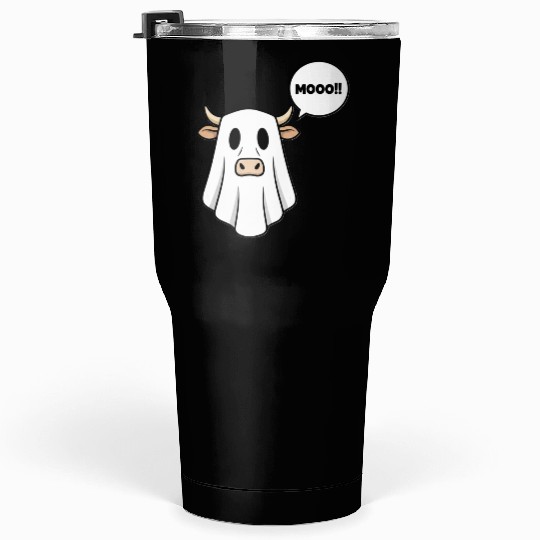 Funny Ghost Cow Tumblers 30 Oz