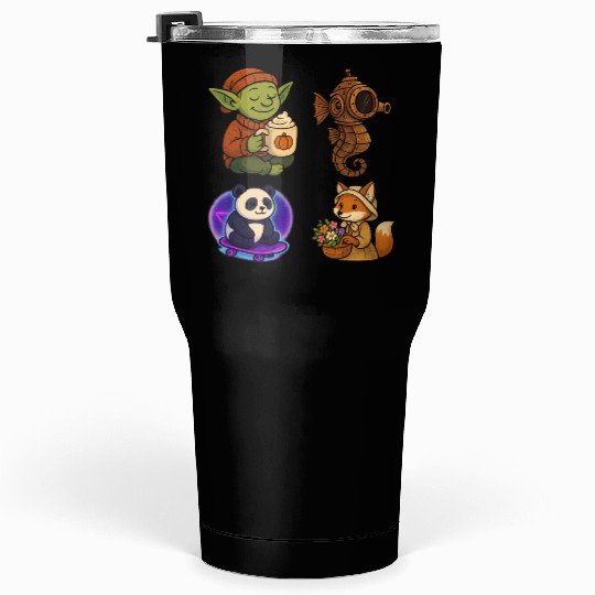 Whimsical Forest Creature Collection Tumblers 30 Oz