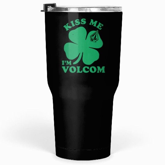 Lucky Four-Leaf Clover with Geometric Gem Tumblers 30 Oz
