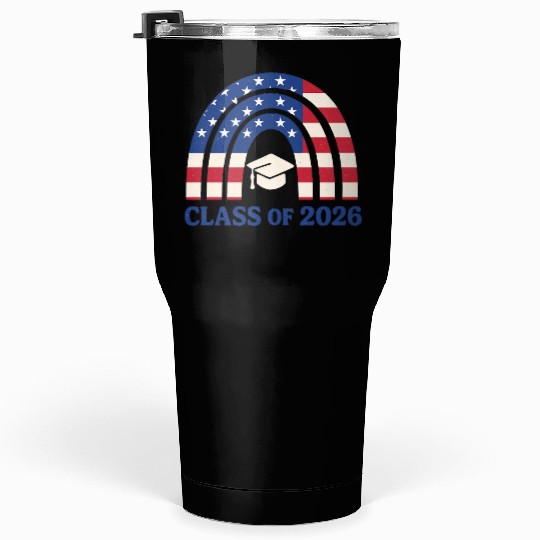 Senior 2026 | Graduation Class of 2026 Blue Design Tumblers 30 Oz