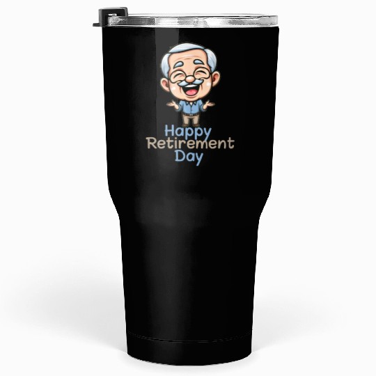 Joyful Retirement Celebration Illustration Tumblers 30 Oz