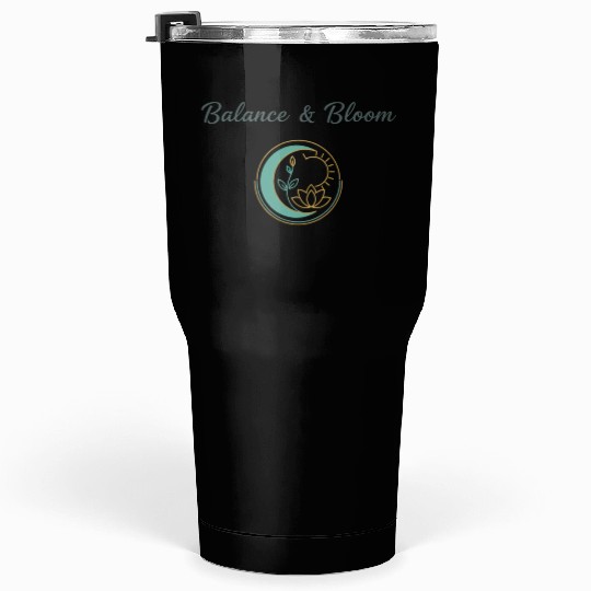 Balance and Bloom Spiritual Mandala Design Tumblers 30 Oz