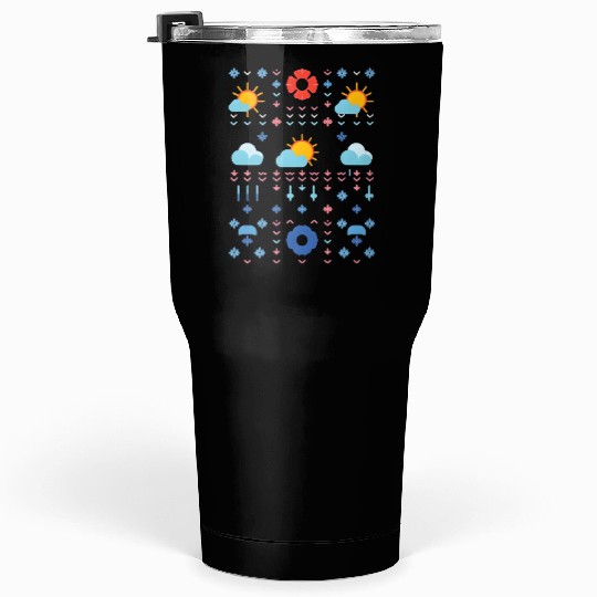 Celestial Weather Pattern Illustration Tumblers 30 Oz