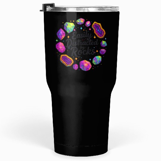 Vibrant Cosmic Ruby Crystal Art Tumblers 30 Oz
