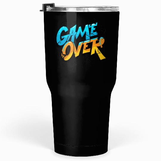 Graffiti Style Game Over Design Tumblers 30 Oz