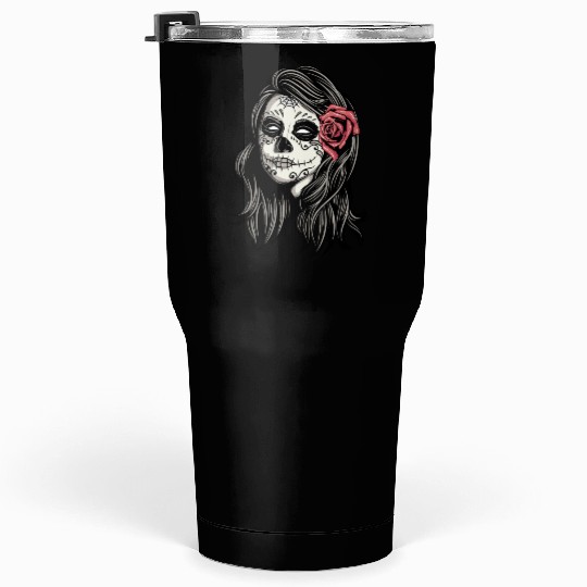 Santa Muerte Holy Woman Tumblers 30 Oz
