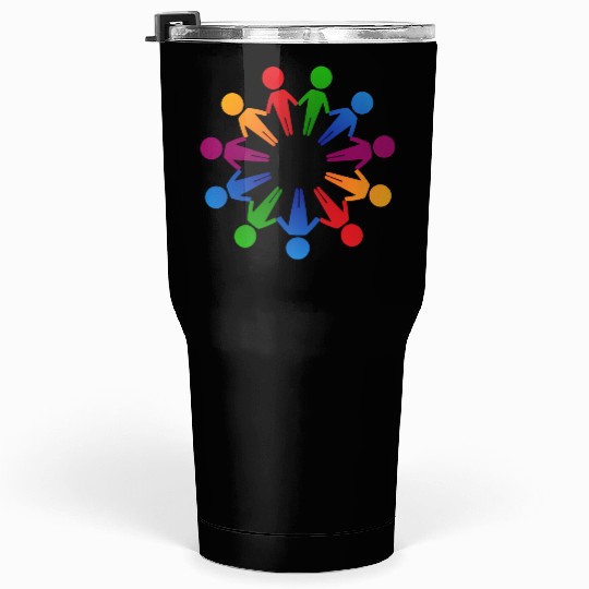 Multicultural Cooperation Circle Tumblers 30 Oz