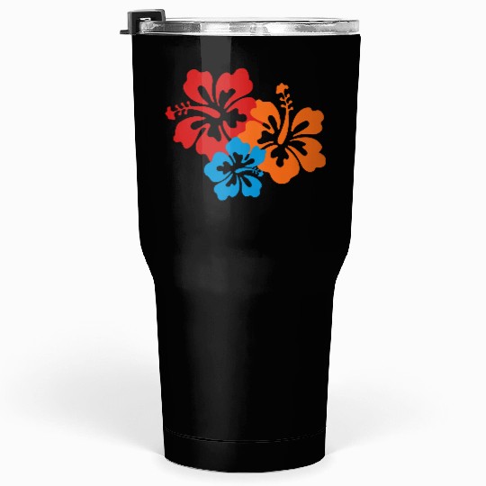 Icon Hibiscus Flowers 2b Tumblers 30 Oz