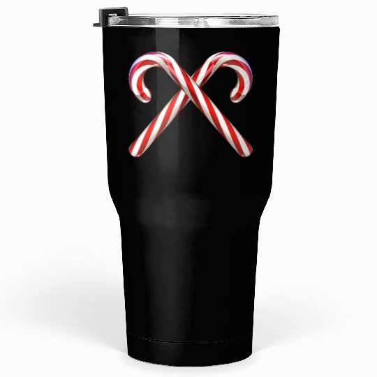 Crossed candy canes Tumblers 30 Oz