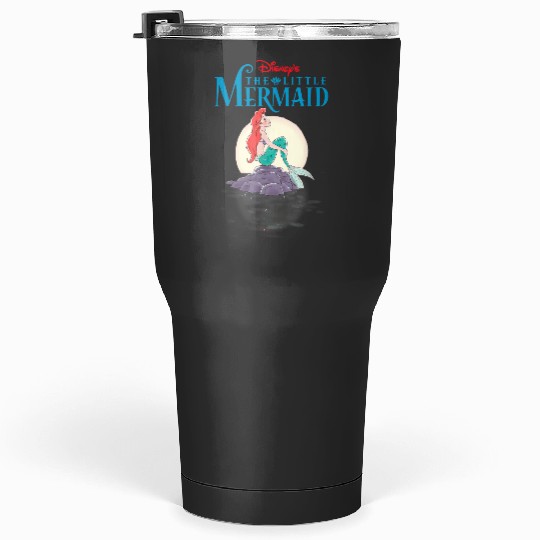 Disneyss Little Mermaid Movie Poster Sunset Graphic Tumblers 30 oz