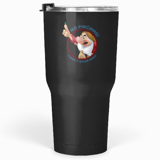 Disney Snow White St Patricks Day Grumpy No Pinching Tumblers 30 oz