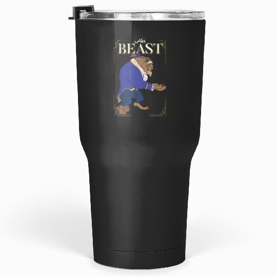 Disney Beauty and the Beast Her Beast Framed Portrait Tumblers 30 oz