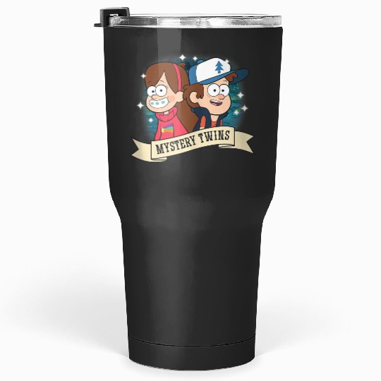 Disneyss Gravity Falls Dipper And Mabel Mystery Twins Logo Tumblers 30 oz