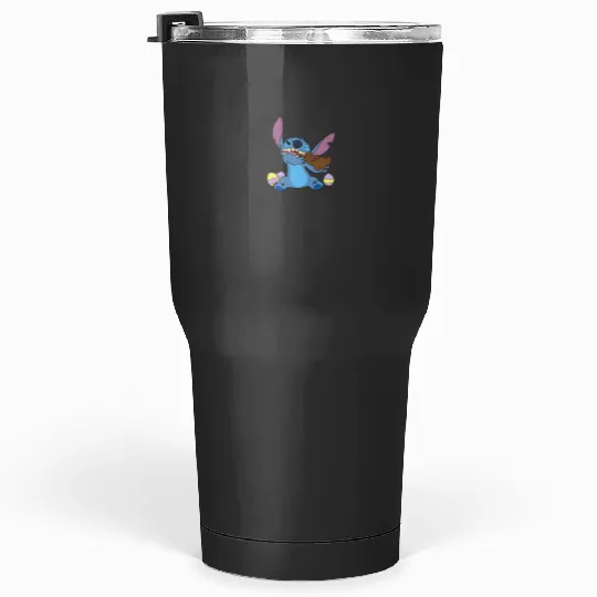 Disney Stitch Eats Chocolate Bunny Easter Tumblers 30 oz