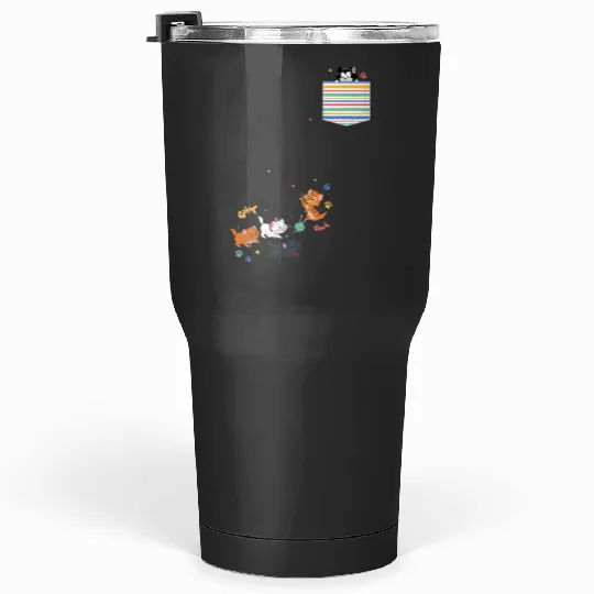 Disneyss The Aristocats Movie Kittens Pocket Tumblers 30 oz