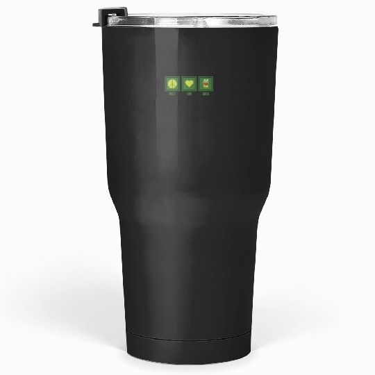 Disneyss The Muppets Peace Love Green K the frog Panels Tumblers 30 oz