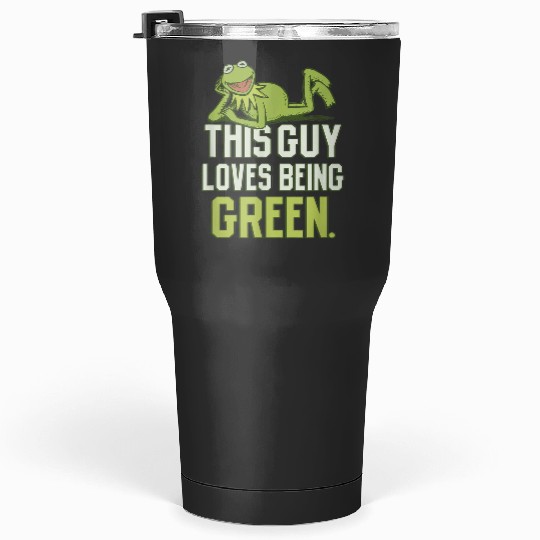 Disneyss The Muppets This Guy Loves Being Green Retro Kermit Tumblers 30 oz