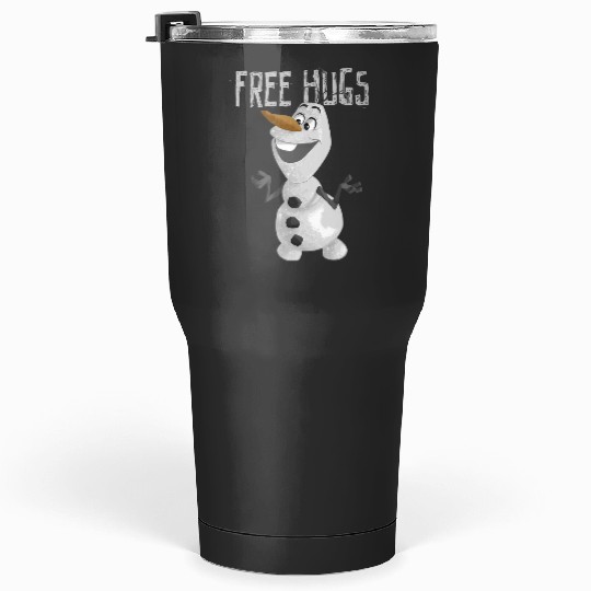 disney frozens Olaf Vintages Free Hugs Big Snowman Logo Tumblers 30 oz