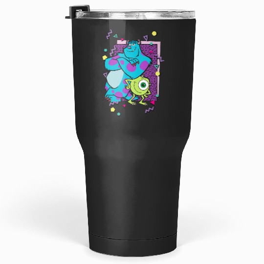 Disney Pixars Monsters Inc. Mike And Sully 90's Style Tumblers 30 oz