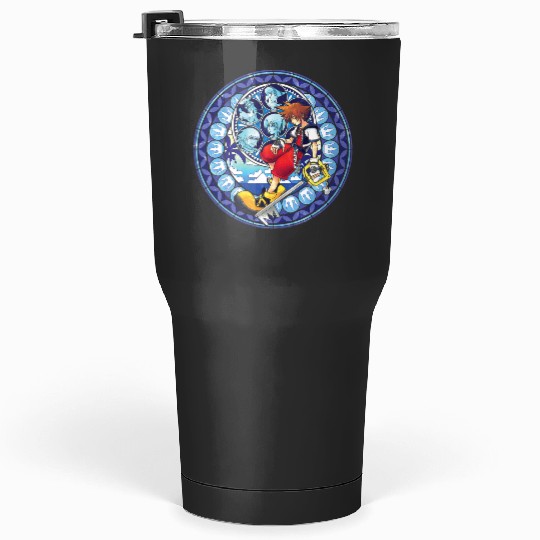 Disney Kingdom Hearts Sora Stained Glass Tumblers 30 oz