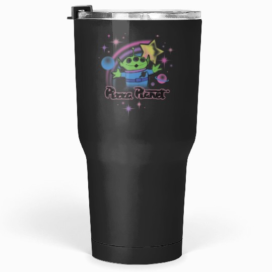 Disney Pixars Toy Story Alien Pizza Planets Airbrush Tumblers 30 oz