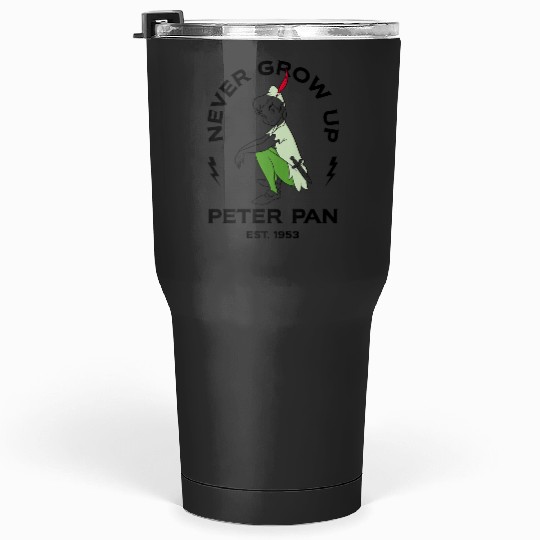 Disney Peter Pan Never Grow Up Est. 1953 Premium Tumblers 30 oz