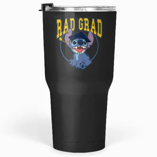 Disney Lilo Stitch Graduation Stitch Bad Grad Collegiate Tumblers 30 oz