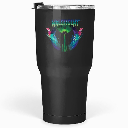 Disney Villains Maleficent 90s Rock Band Neon Tumblers 30 oz