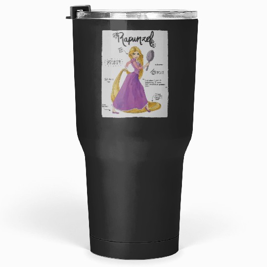 Disney Tangled Rapunzel Fashion Callouts Tumblers 30 oz