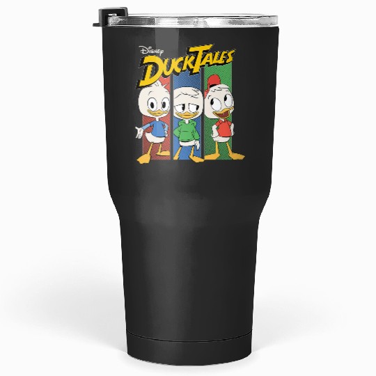 Disney DuckTales Dewey Huey Louie Vertical Panels Logo Tumblers 30 oz