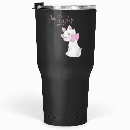Disney The Aristocats Marie Im A Lady Text Pullover Hoodie Tumblers 30 oz