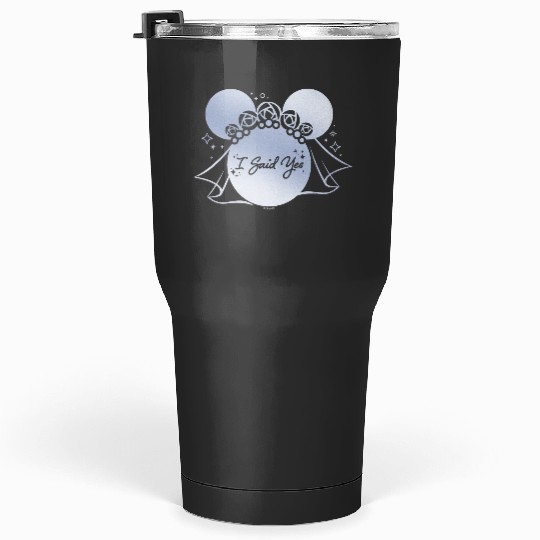 Disney I Said Yes Proposal Engagement Bridal Veil Minnie Tumblers 30 oz