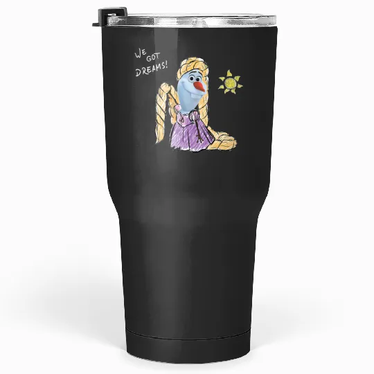 Disney Olaf Presents Tangled Rapunzel We Got Dreams Tank Top Tumblers 30 oz