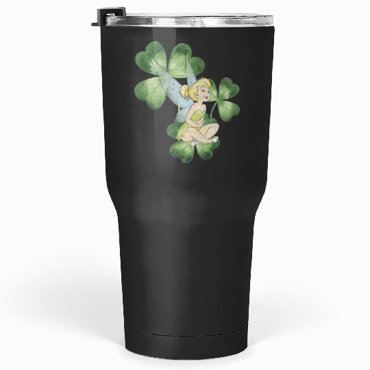Disney Peter Pan St. Patricks Day Tinker Bell Clover Retro Tumblers 30 oz