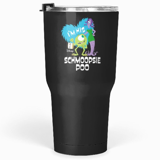 Disney Monsters Inc. Im His Schmoopsie Poo Tumblers 30 oz