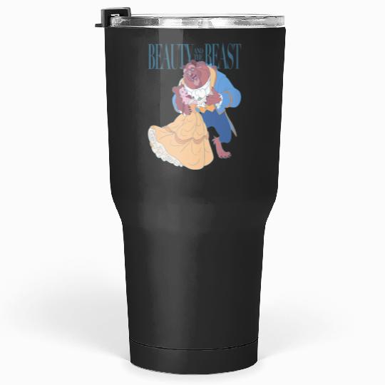 Disney Beauty And The Beast Belle And Beast Portrait Tumblers 30 oz