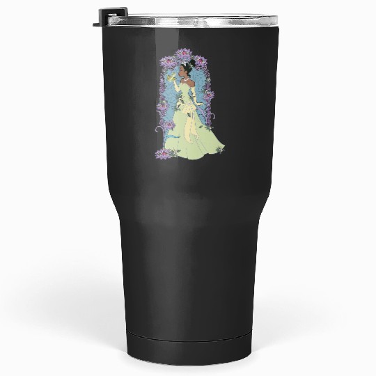 Disney Princess And The Frog Tiana Floral KISSss Tumblers 30 oz