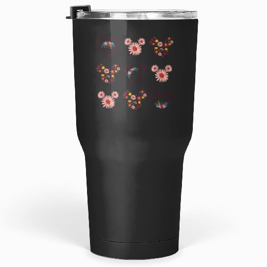 Disney Mickey Mouse Flowers and Daisy Print Tank Top Tumblers 30 oz