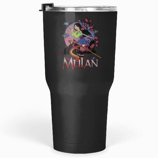 Disney Mulan And Mushu Collage Portrait Logo Tumblers 30 oz