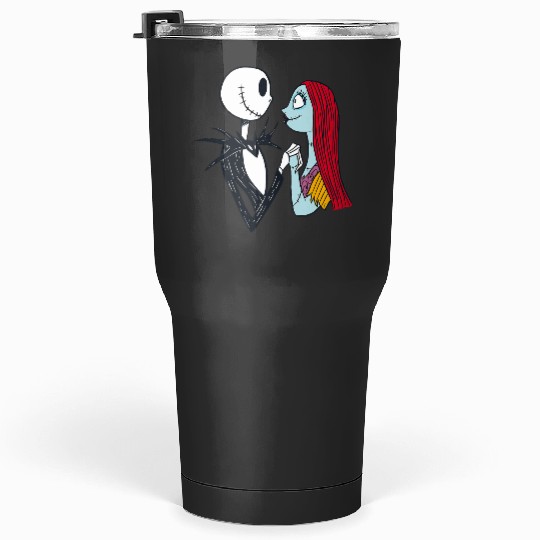 Disney The Nightmare Before Christmas Jack and Sally Tumblers 30 oz