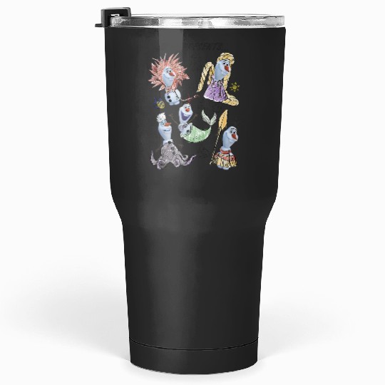 Disney Olaf Presents Costume Sketches Tumblers 30 oz