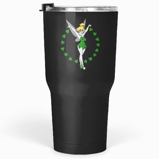 Disney Tinker Bell Ring of Shamrocks St. Patricks Day Tumblers 30 oz