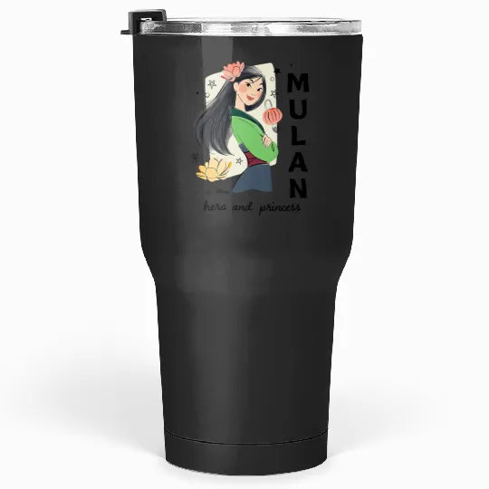 Disney Princess Mulan Hero And Princess Tumblers 30 oz