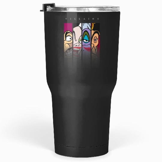 Disney Villains Ursula Captain Hook Cruella Jafar Tumblers 30 oz